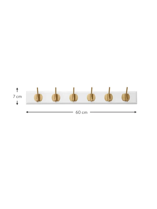 Appendiabiti Da Parete In Legno Con 6 Ganci Edgy