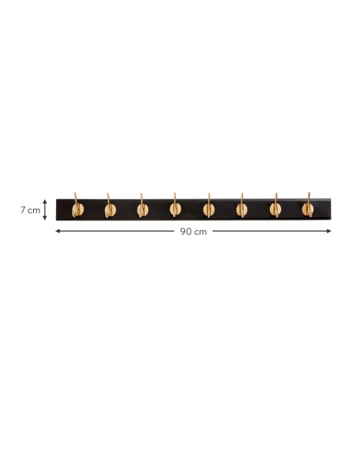 Appendiabiti In Legno Con 8 Ganci Edgy