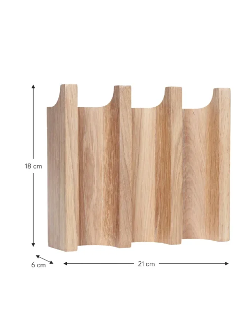 Appendiabiti In Legno Di Quercia Column