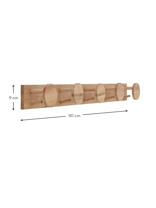 Appendiabiti In Legno Di Albero Della Gomma Emme
