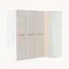 Armadio Angolare Componibile Charlotte, Larg. 215 Cm, Diverse Varianti