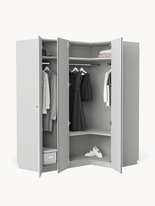 Armadio Angolare Componibile Charlotte, Larg. 165 Cm, Diverse Varianti