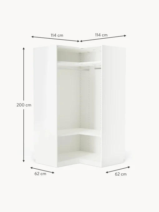 Armadio Angolare Componibile Charlotte, Larg. 115 Cm, Diverse Varianti