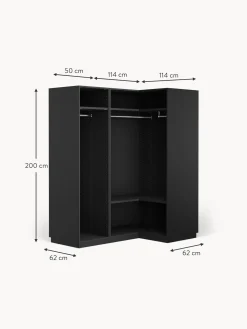 Armadio Angolare Componibile Leon, Larg. 165 Cm, Diverse Varianti