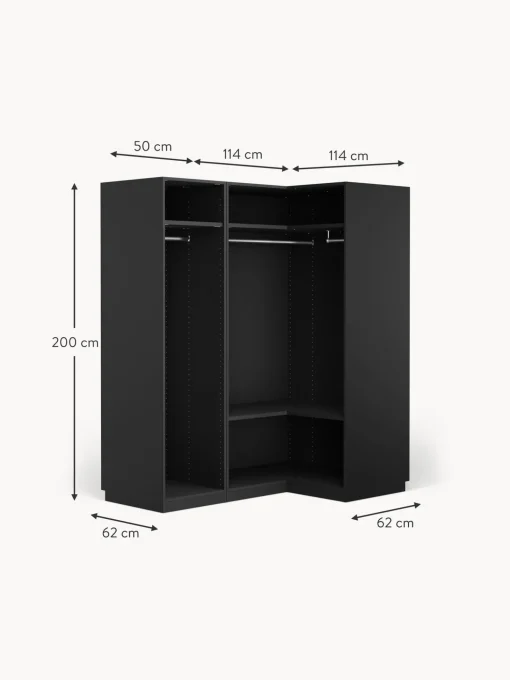 Armadio Angolare Componibile Leon, Larg. 165 Cm, Diverse Varianti