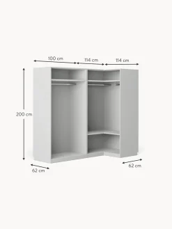 Armadio Angolare Componibile Charlotte, Larg. 215 Cm, Diverse Varianti