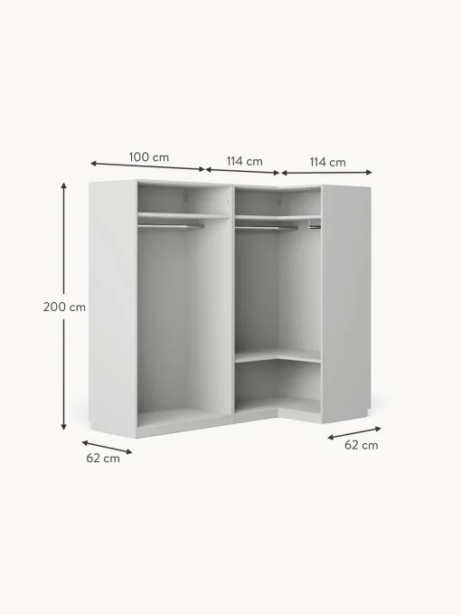 Armadio Angolare Componibile Charlotte, Larg. 215 Cm, Diverse Varianti