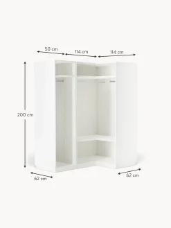 Armadio Angolare Componibile Charlotte, Larg. 165 Cm, Diverse Varianti