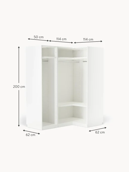 Armadio Angolare Componibile Charlotte, Larg. 165 Cm, Diverse Varianti
