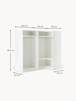 Armadio Angolare Componibile Charlotte, Larg. 215 Cm, Diverse Varianti