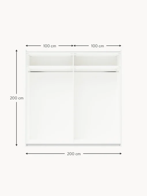 Armadio Componibile Ad Ante Battenti Leon, Larg. 200 Cm, Diverse Varianti