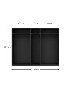 Armadio Componibile Ad Ante Battenti Leon, Larg. 250 Cm, In Diverse Varianti