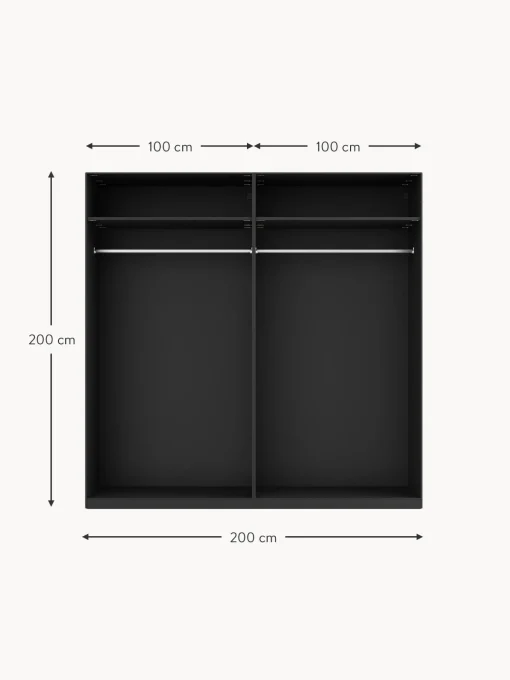 Armadio Componibile Ad Ante Girevoli Simone, Larg. 200 Cm, Diverse Varianti