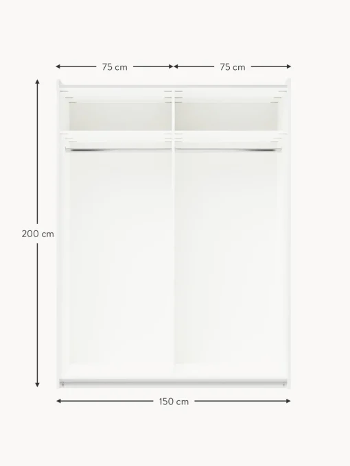 Armadio Componibile Ad Ante Battenti Charlotte, Larg. 150 Cm, Diverse Varianti