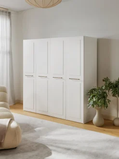 Armadio Componibile Con Ante Battenti Charlotte, Larg. 200 Cm, In Diverse Varianti