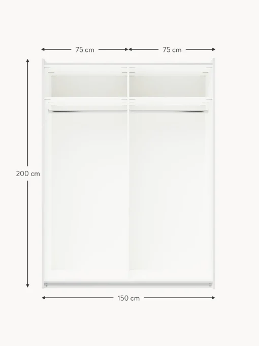 Armadio Componibile Con Ante Battenti Leon, Larg. 150 Cm, Diverse Varianti