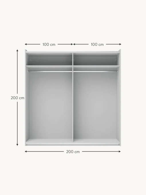 Armadio Componibile Con Ante Battenti Simone, Larg. 200 Cm, In Diverse Varianti
