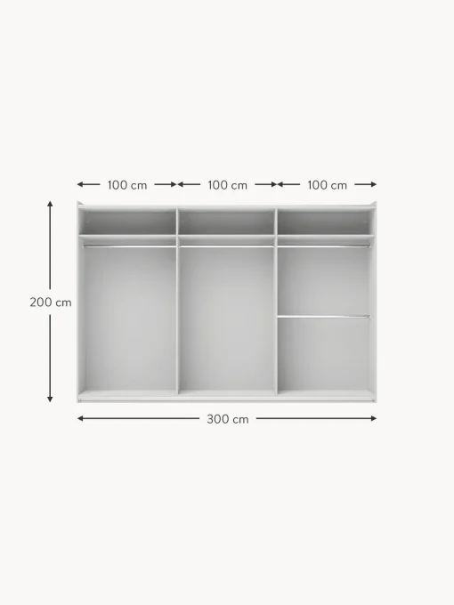 Armadio Componibile Con Ante Battenti Leon, Larg. 300 Cm, Diverse Varianti