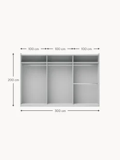 Armadio Componibile Con Ante Battente Simone, Larg. 300 Cm, In Diverse Varianti