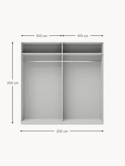 Armadio Componibile Con Ante Battenti Charlotte, Larg. 200 Cm, In Diverse Varianti