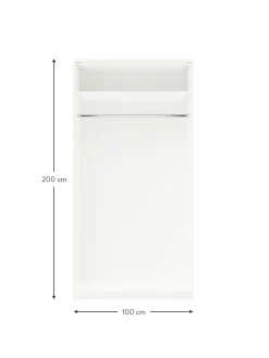 Armadio Componibile Con Ante Battenti Charlotte, Larg. 100 Cm, In Diverse Varianti