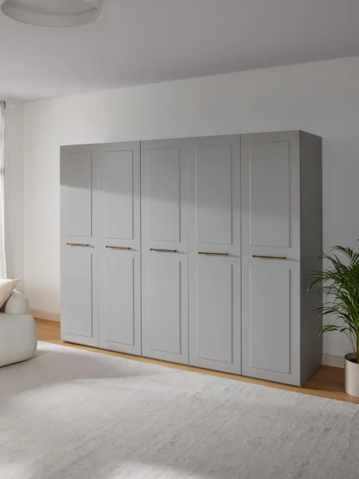 Armadio Componibile Con Ante Battenti Charlotte, Larg. 250 Cm, In Diverse Varianti