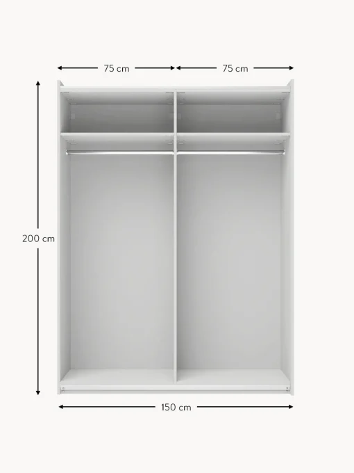 Armadio Componibile Con Ante Battenti Charlotte, Larg. 150 Cm, Diverse Varianti