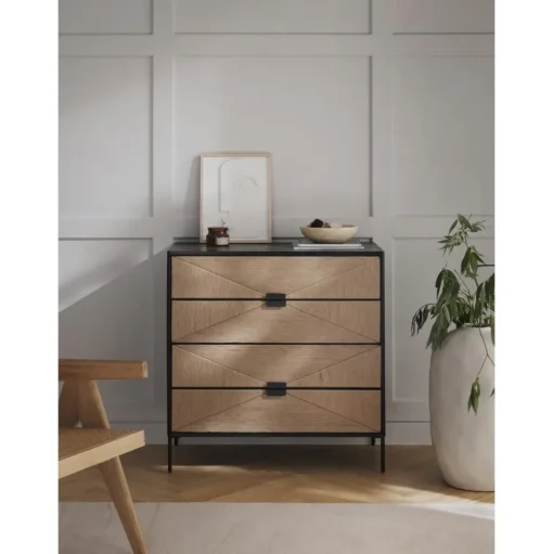 Cassettiera In Legno Di Mango Massiccio June