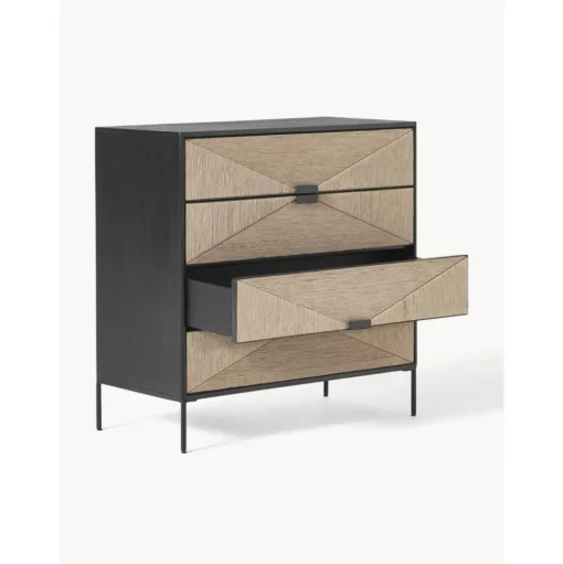 Cassettiera In Legno Di Mango Massiccio June