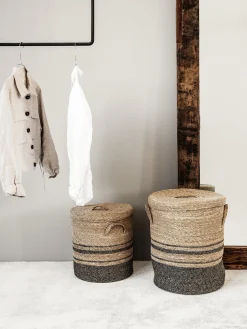Cesti Con Coperchio Laundo, 2 Pezzi