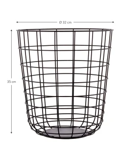 Cesto Grande In Metallo Wire