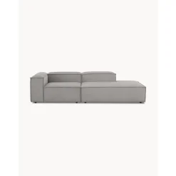 Chaise Longue Componibile In Velluto A Coste Lennon