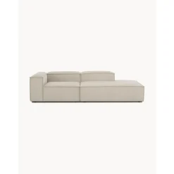 Chaise Longue Componibile In Velluto A Coste Lennon