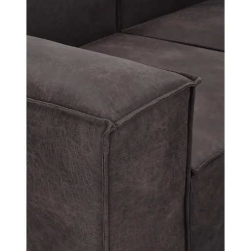 Chaise Longue Componibile In Pelle Riciclata Lennon
