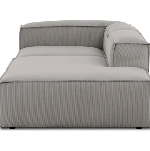 Chaise Longue Componibile In Velluto A Coste Lennon