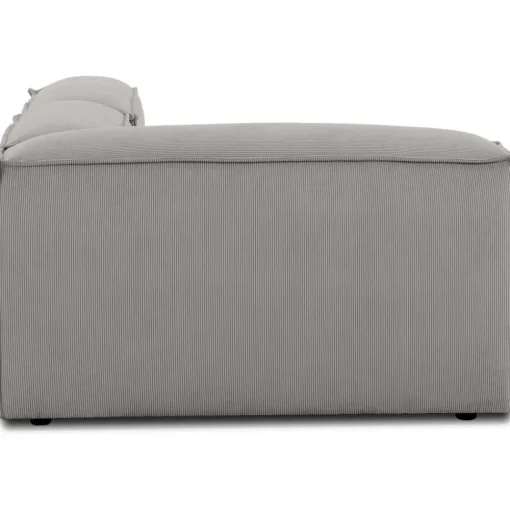 Chaise Longue Componibile In Velluto A Coste Lennon