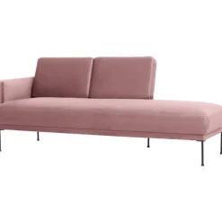 Chaise Longue In Velluto Fluente