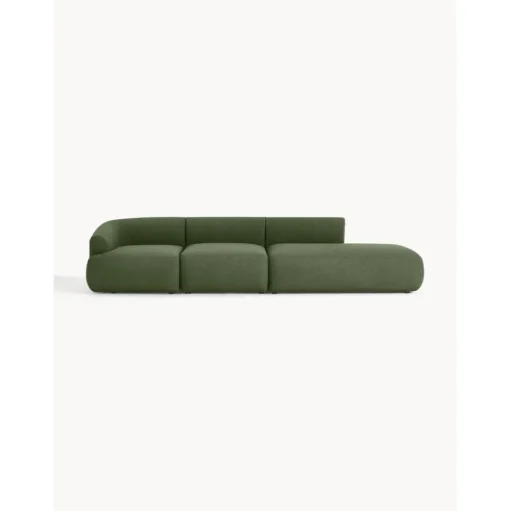 Chaise Longue Xl Componibile In Boucle Sofia