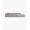 Chaise Longue Xl Componibile In Velluto A Coste Lennon