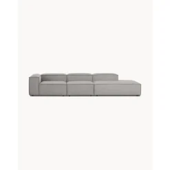 Chaise Longue Xl Componibile In Velluto A Coste Lennon