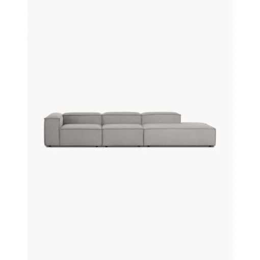 Chaise Longue Xl Componibile In Velluto A Coste Lennon