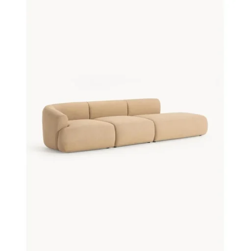 Chaise Longue Xl Componibile In Boucle Sofia