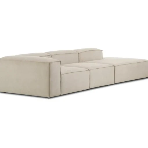 Chaise Longue Xl Componibile In Velluto A Coste Lennon