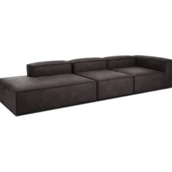 Chaise Longue Xl Componibile In Pelle Riciclata Lennon