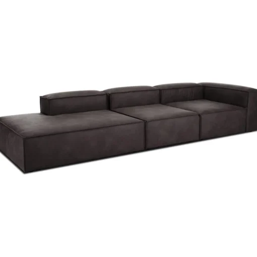 Chaise Longue Xl Componibile In Pelle Riciclata Lennon