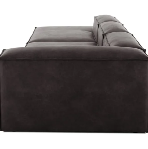 Chaise Longue Xl Componibile In Pelle Riciclata Lennon