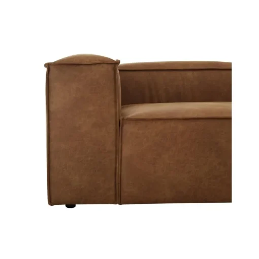 Chaise Longue Xl Componibile In Pelle Riciclata Lennon