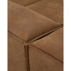 Chaise Longue Xl Componibile In Pelle Riciclata Lennon
