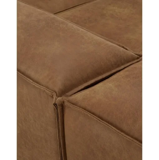 Chaise Longue Xl Componibile In Pelle Riciclata Lennon