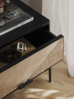 Comodino In Legno Di Mango Massiccio Con Cassetti June